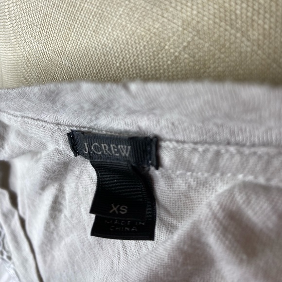 J Crew White Cream Lace Eyelet t-shirt - Picture 2 of 4